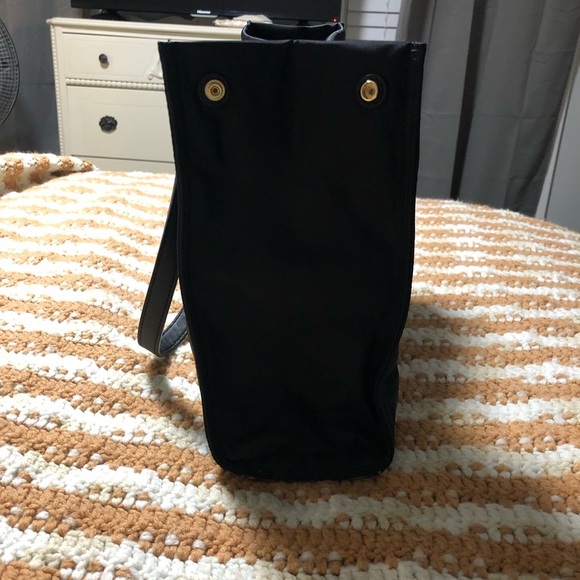 Tory Burch Black Ella Nylon Tote Purse - Picture 9 of 15